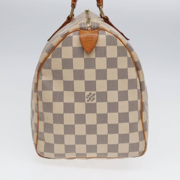 LOUIS VUITTON Damier Azur Speedy 30 Hand Bag N41533 LV Auth 84648 - Picture 5 of 16